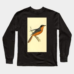 Zoological Illustrations by William Swainson, Turdus vociferans. Calling Thrush. Long Sleeve T-Shirt